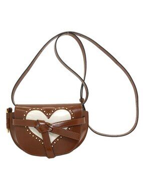 Loewe Gate Dual Mini Heart Motif Shoulder Bag Calfskin